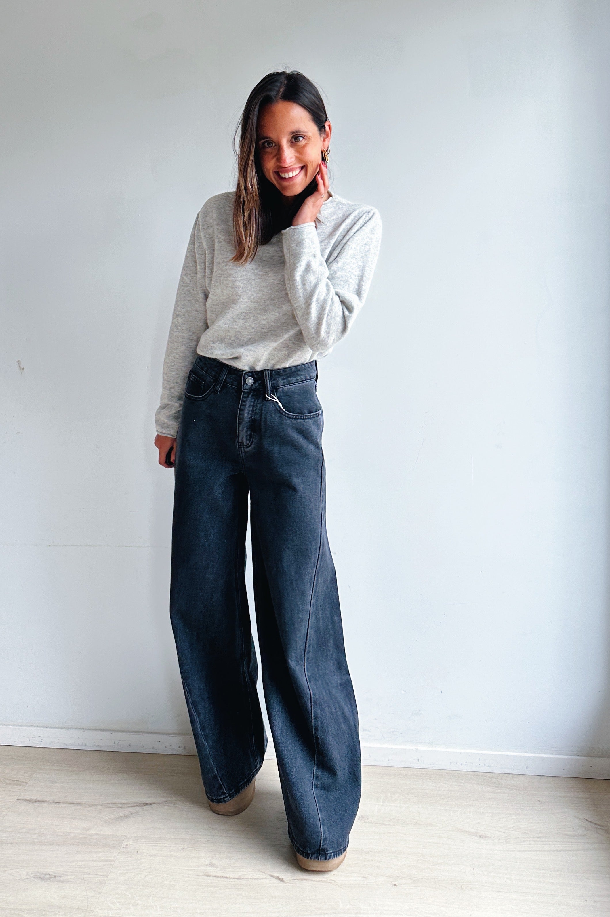 Zizi jeans donkergrijs