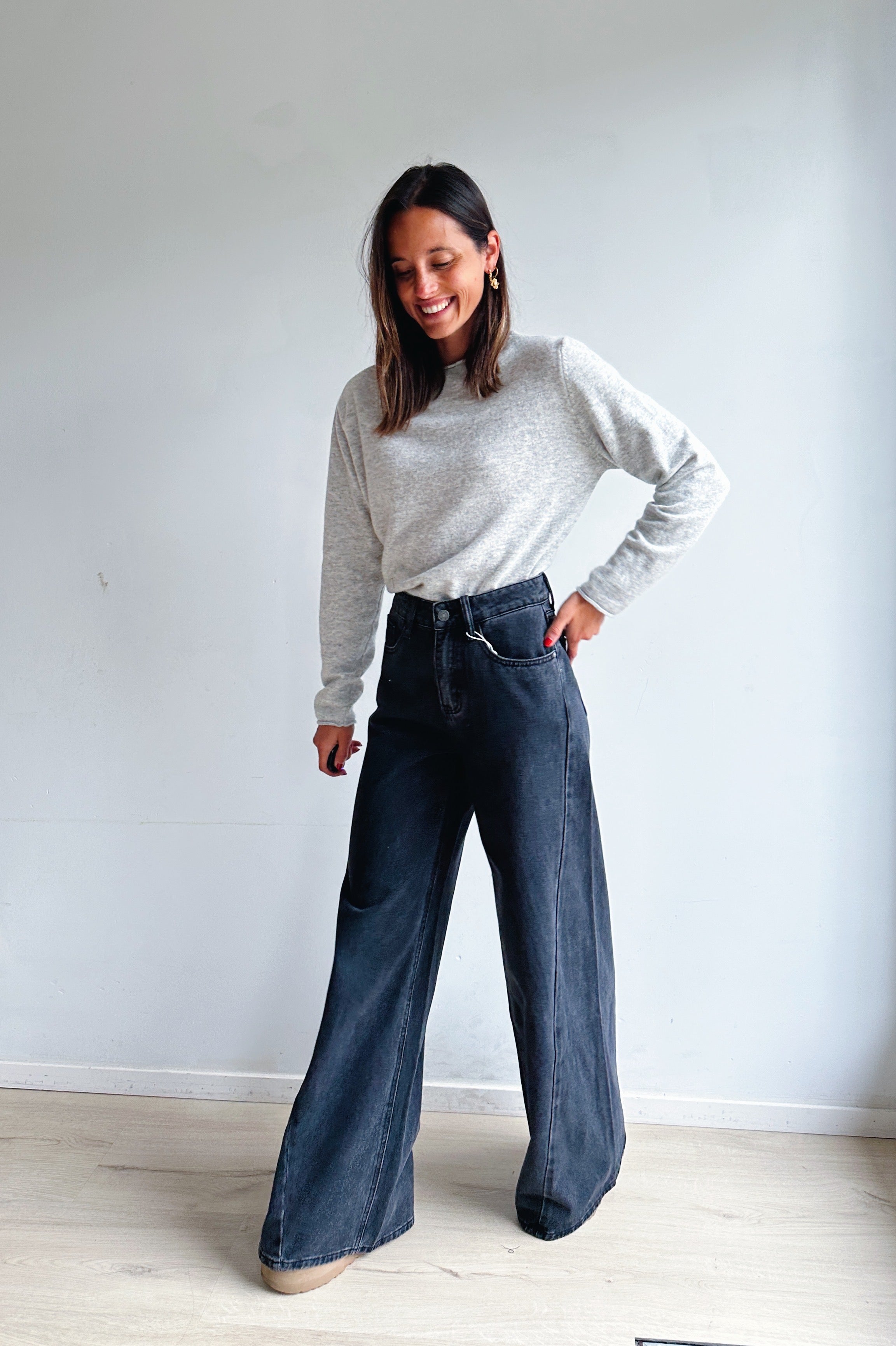 Zizi jeans donkergrijs