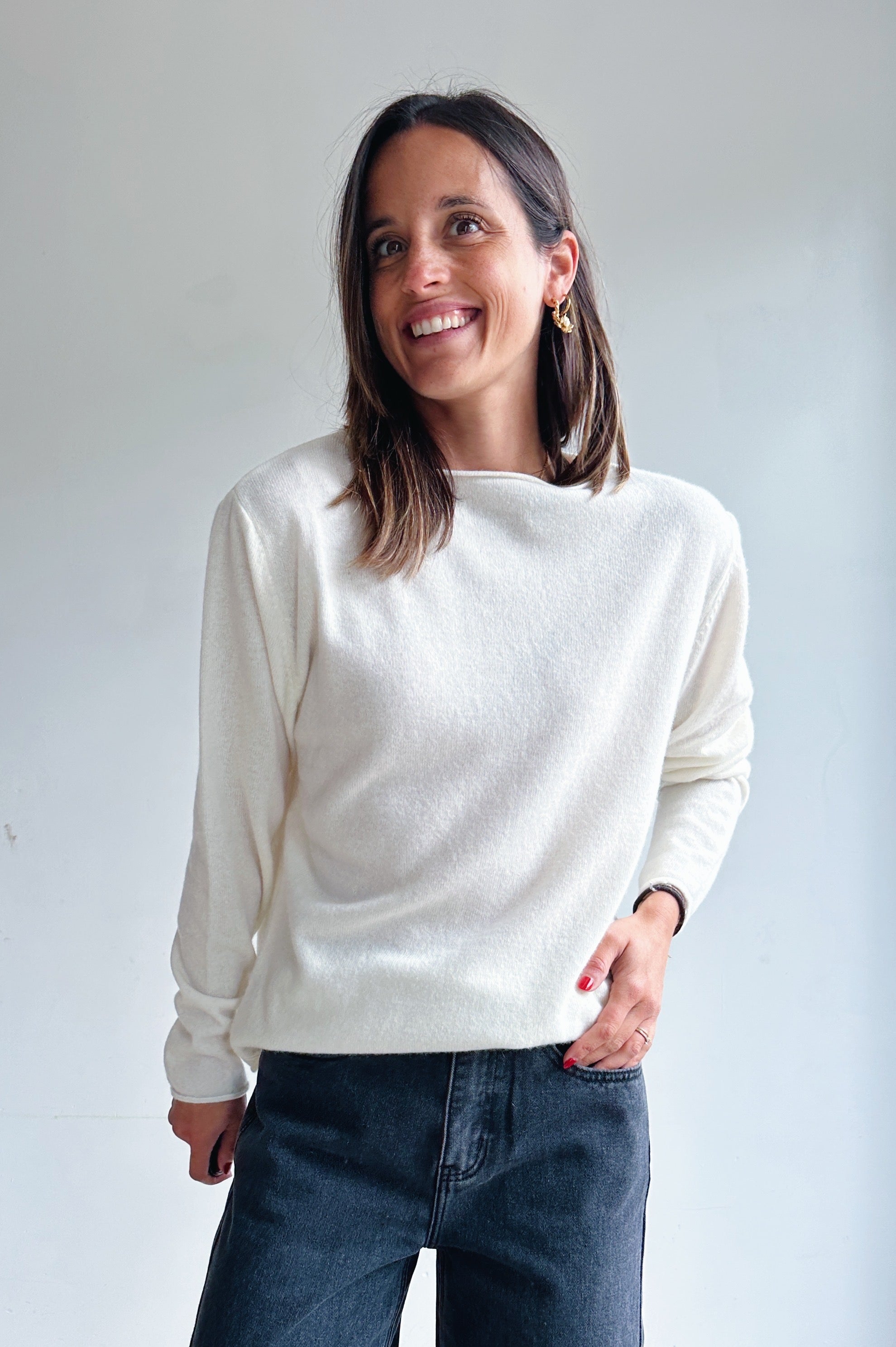 Steffi pulletje ecru