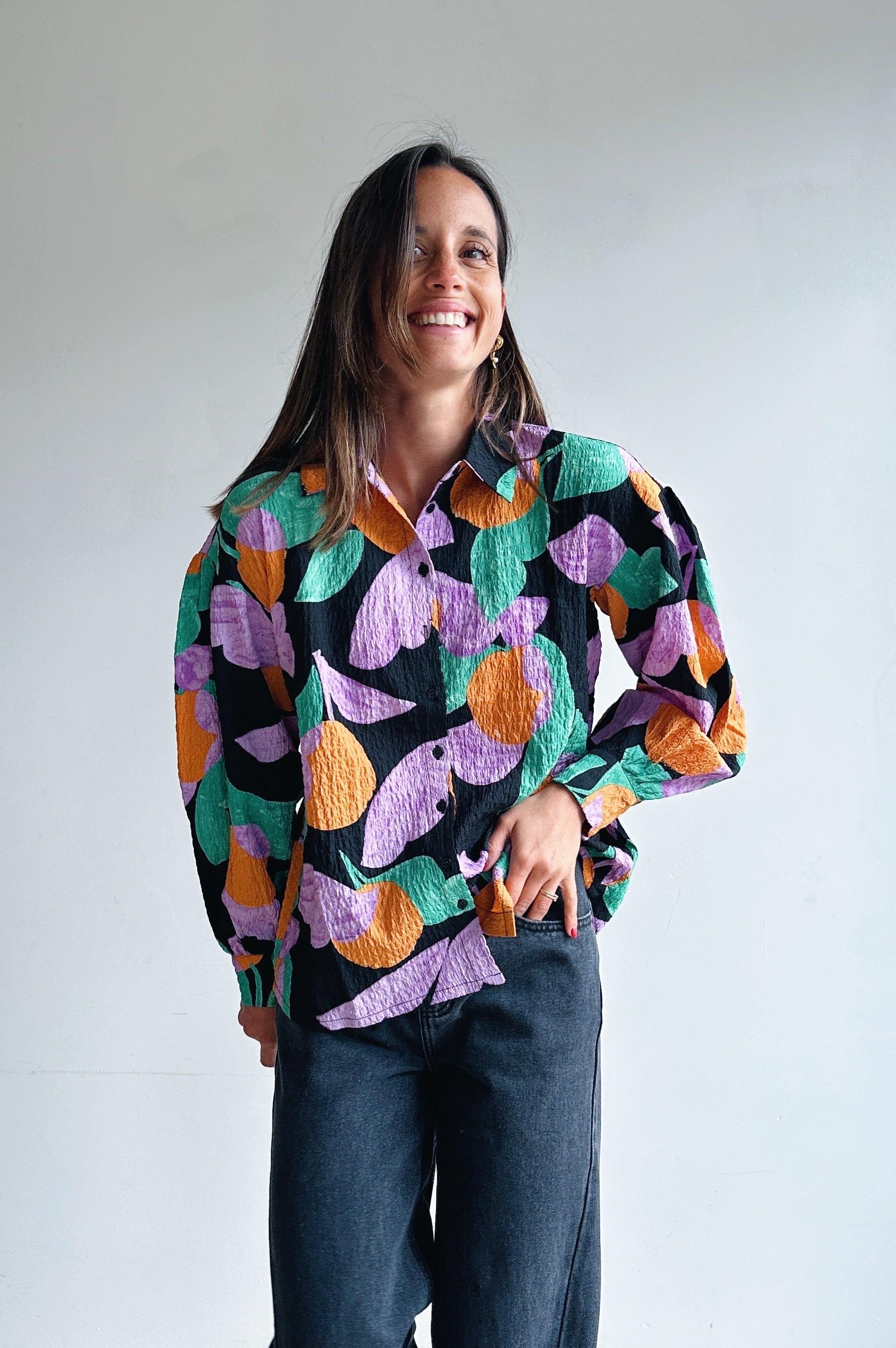 Apricot blouse