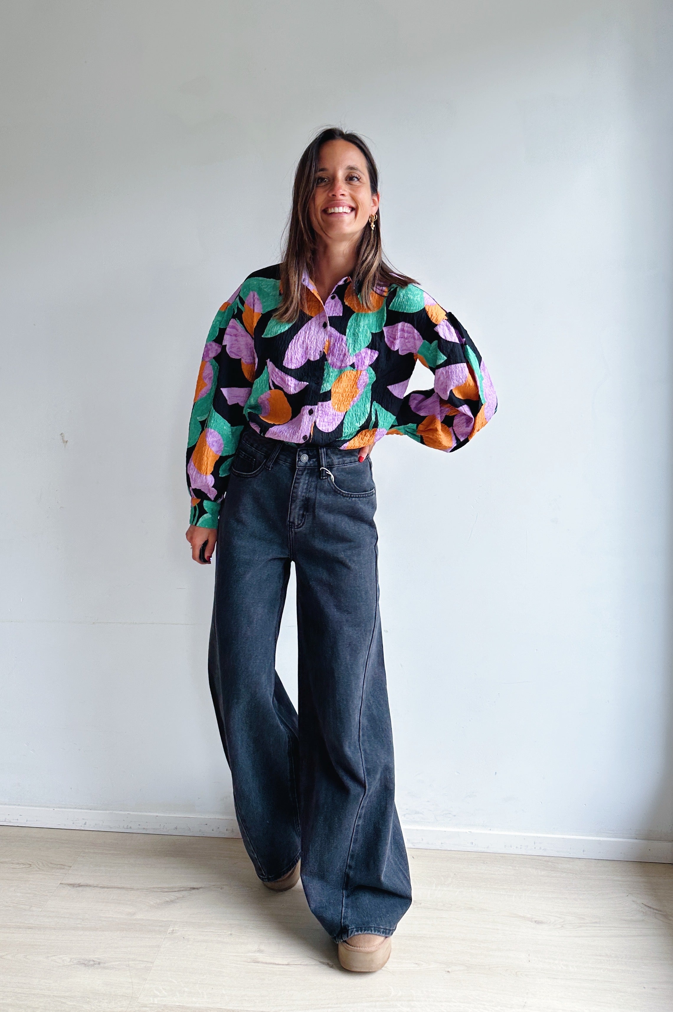 Zizi jeans donkergrijs