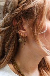 Desert bloom hoop gold