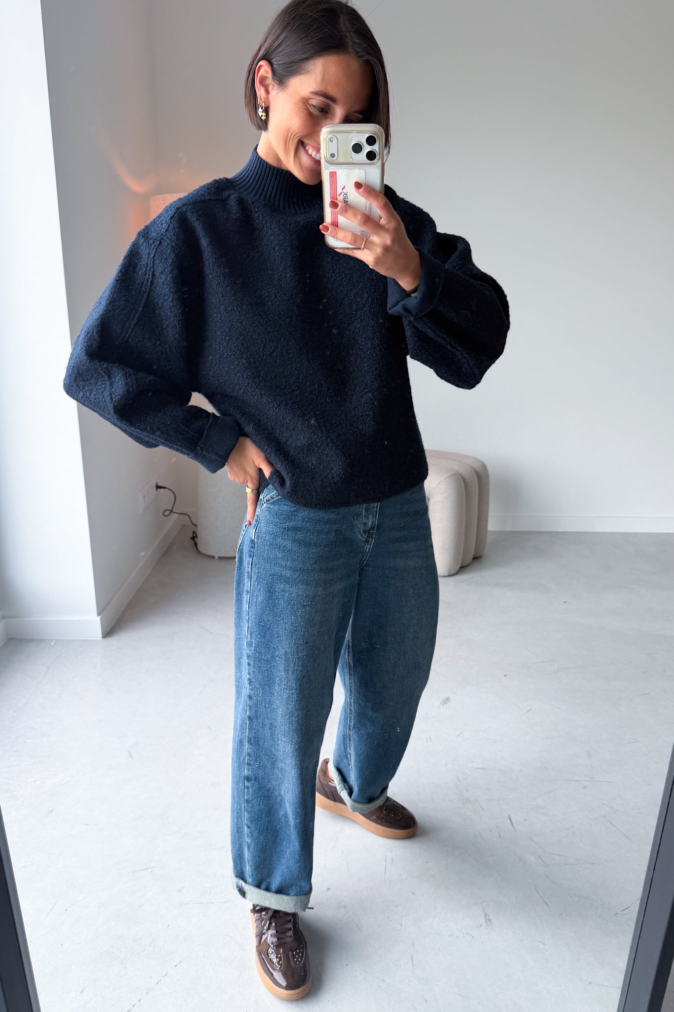 Curley pull blauw