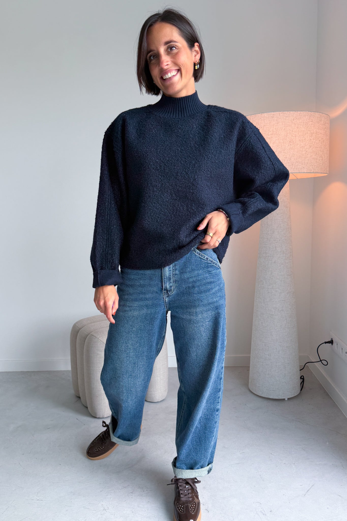 Curley pull blauw