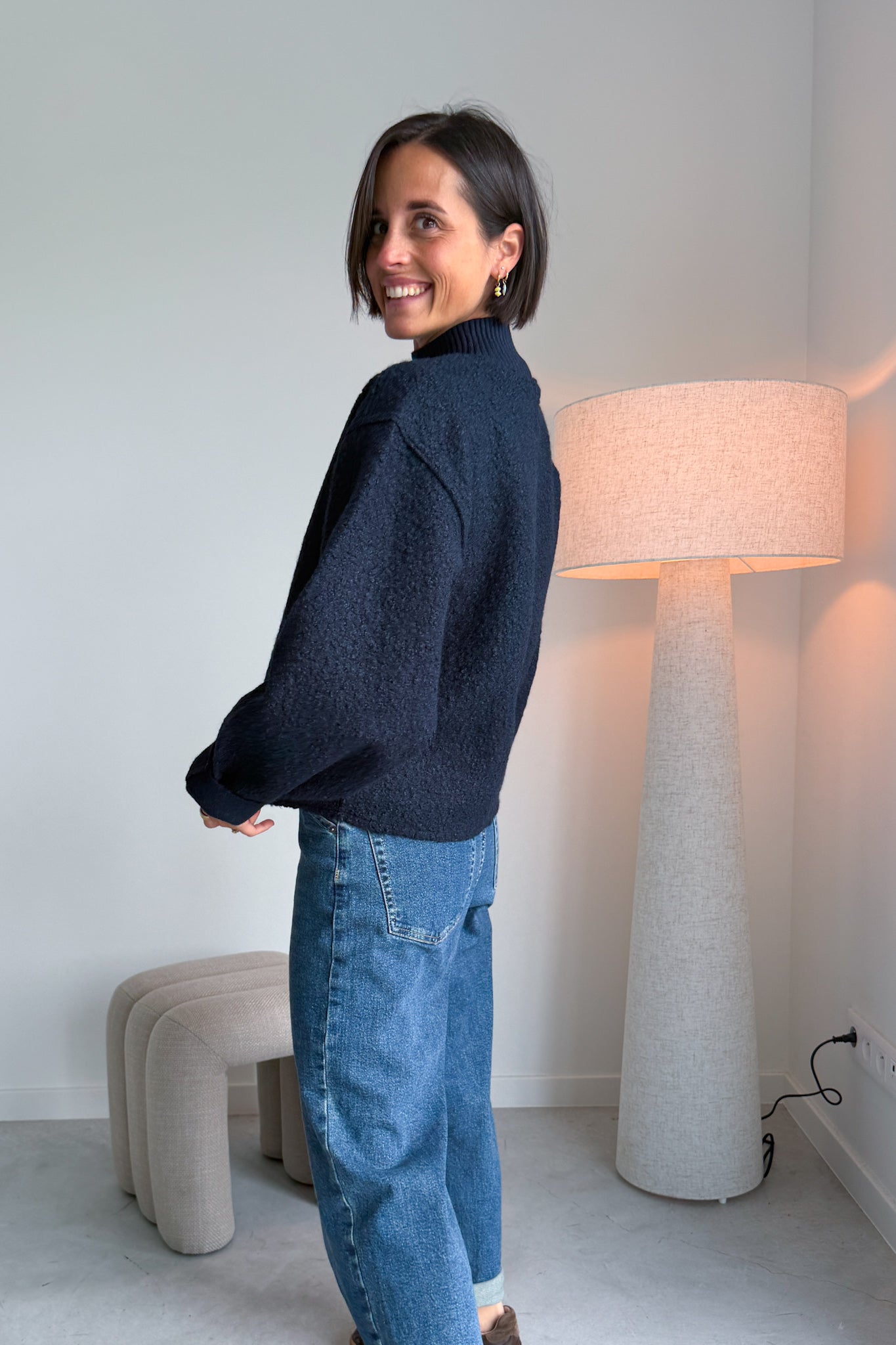 Curley pull blauw