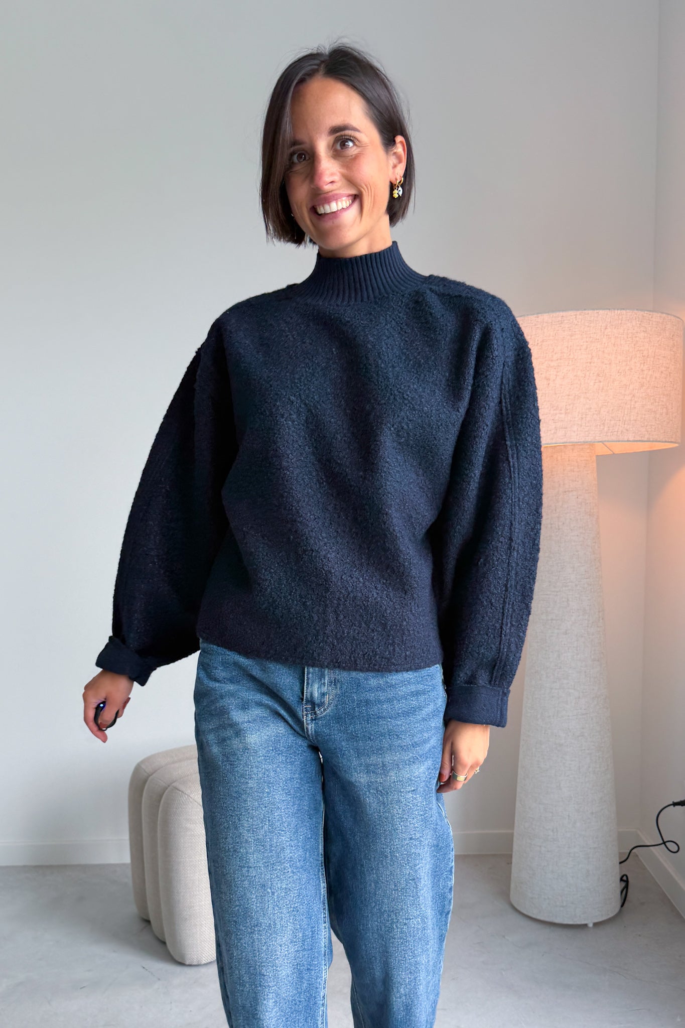 Curley pull blauw
