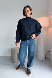 Curley pull blauw