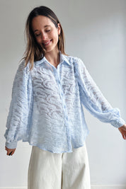 Evy blouse blauw