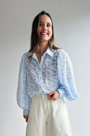 Evy blouse blauw