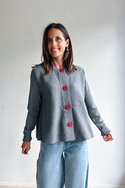 Dorien gilet grijs