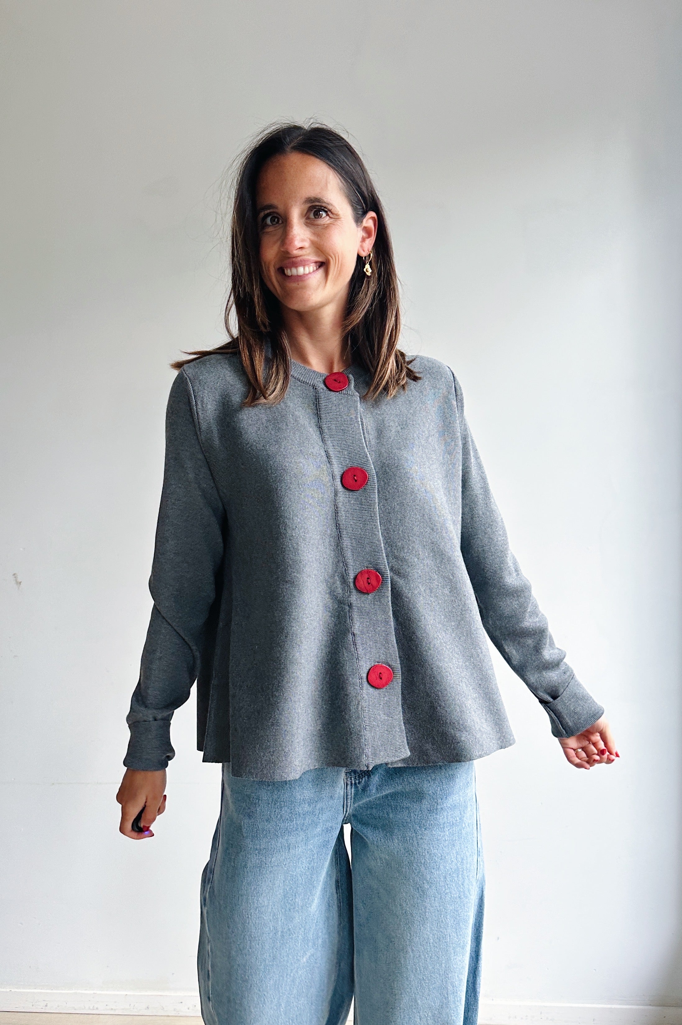 Dorien gilet grijs