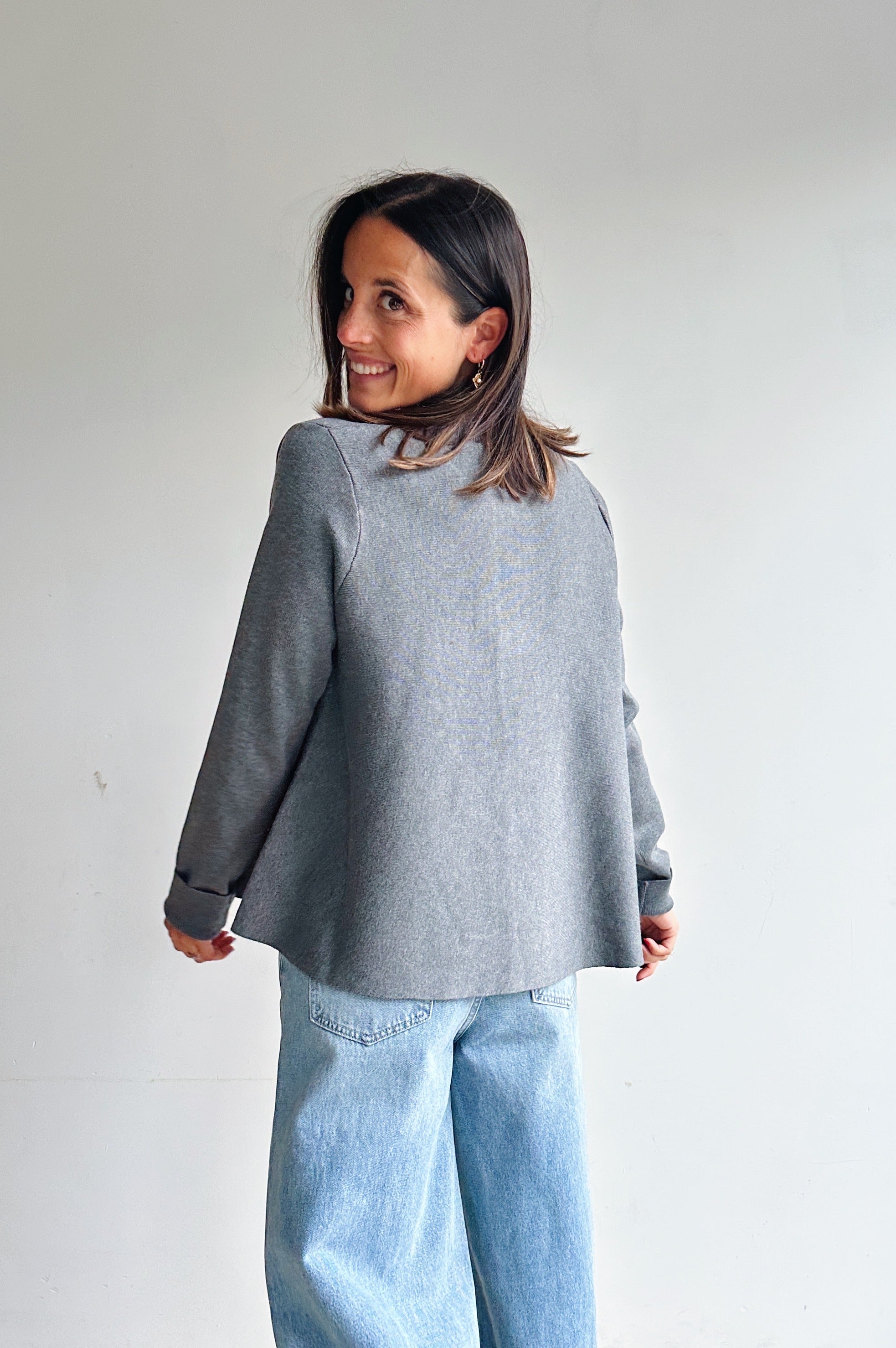Dorien gilet grijs