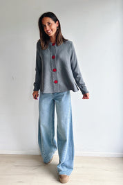 Dorien gilet grijs