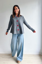 Dorien gilet grijs