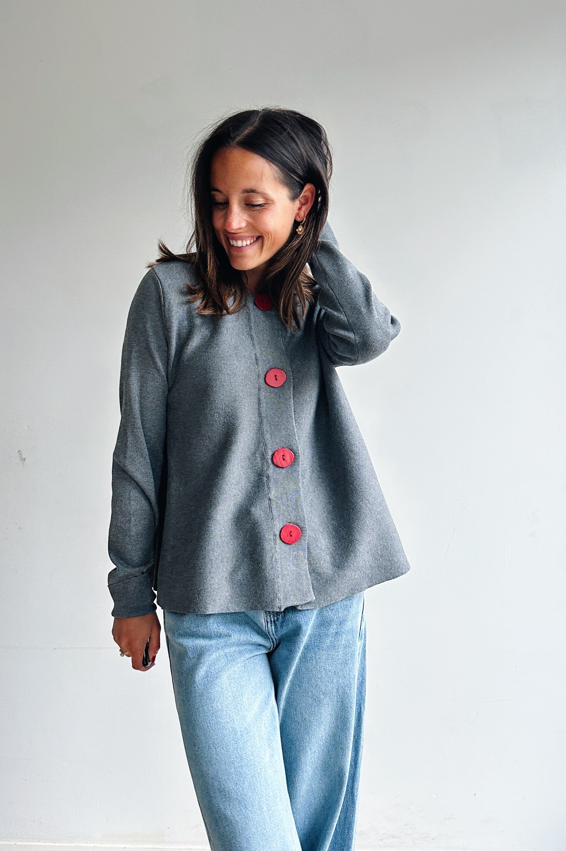 Dorien gilet grijs