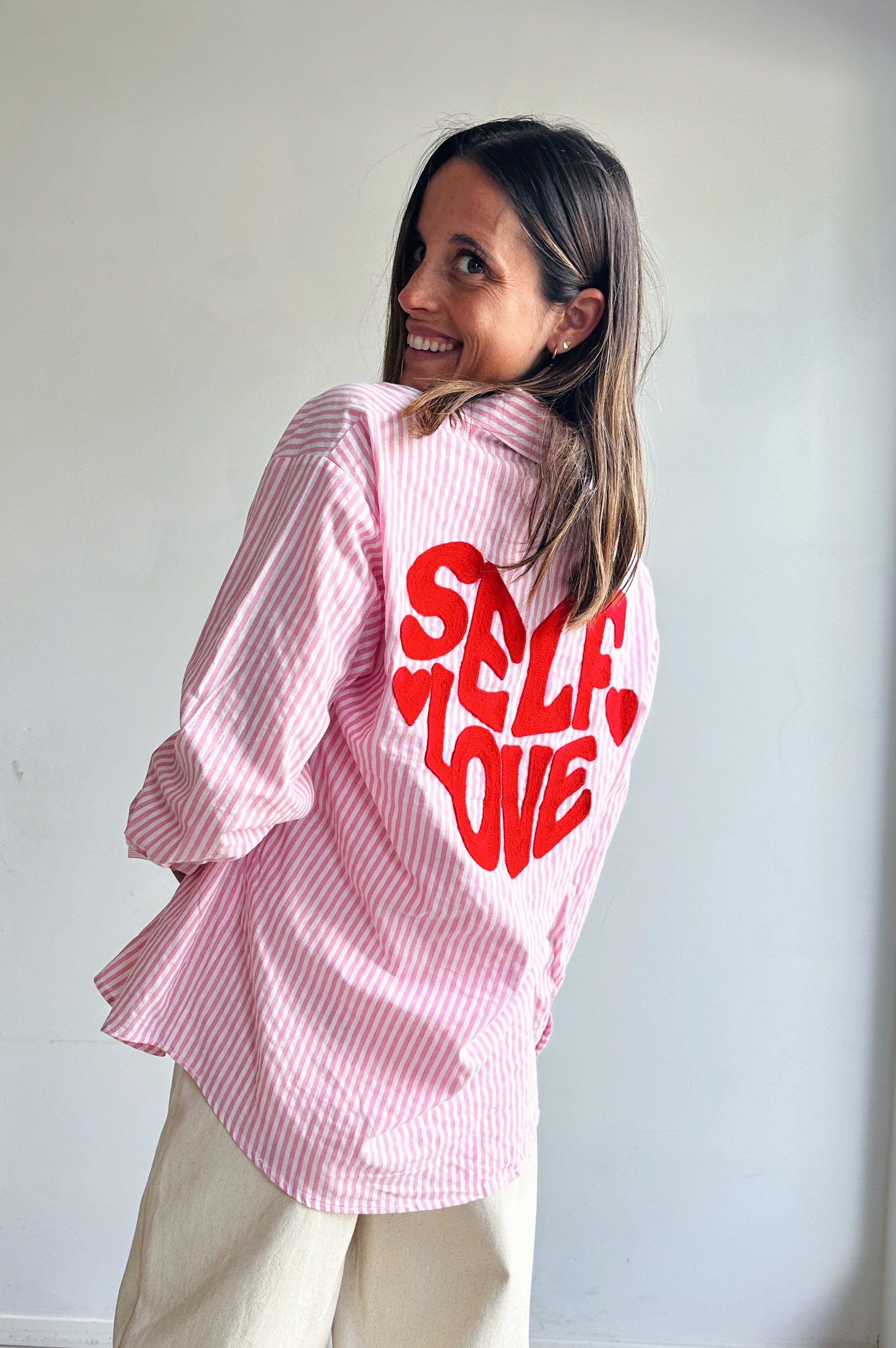 Selflove blouse roze