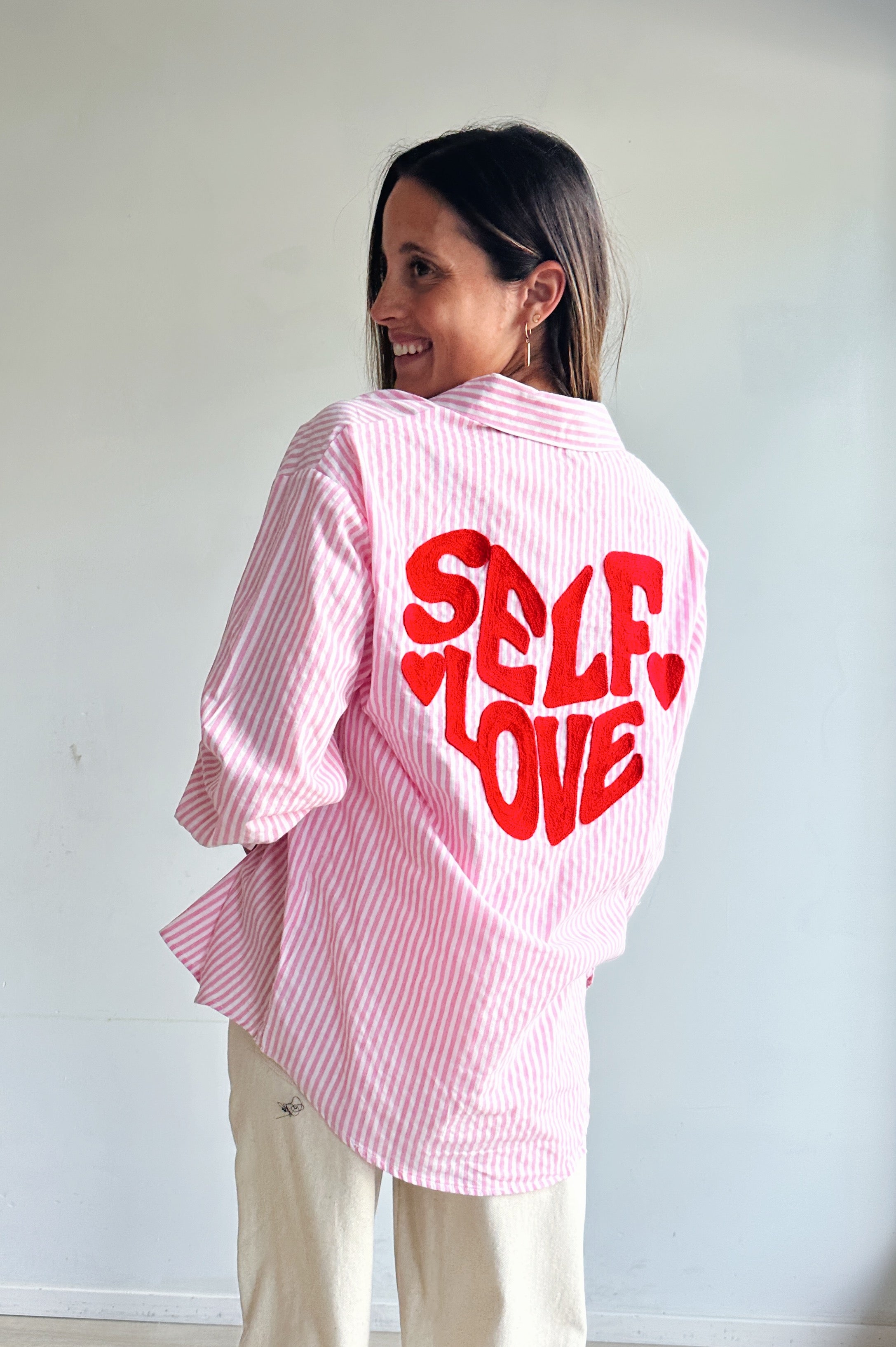 Selflove blouse roze