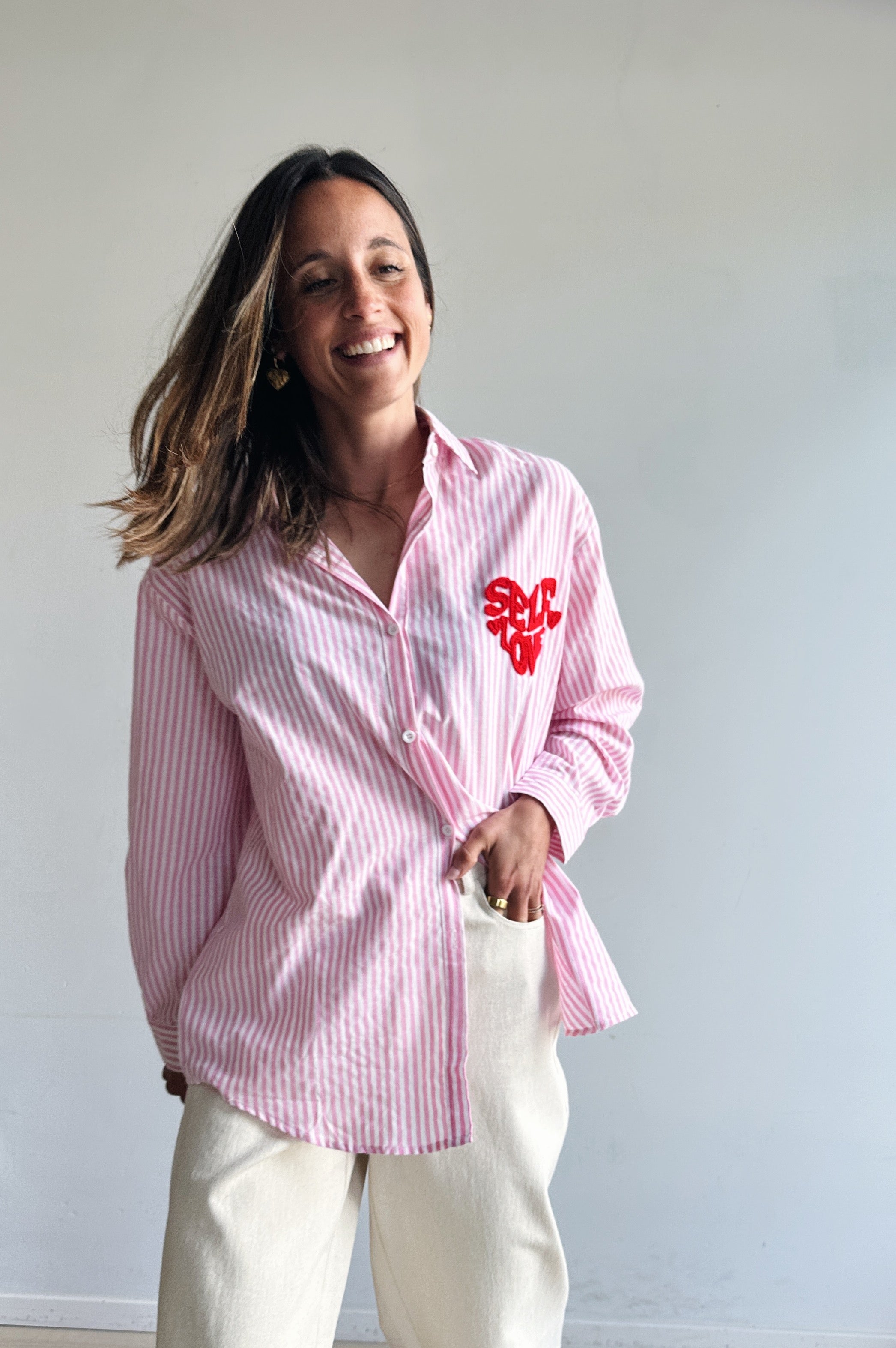 Selflove blouse roze