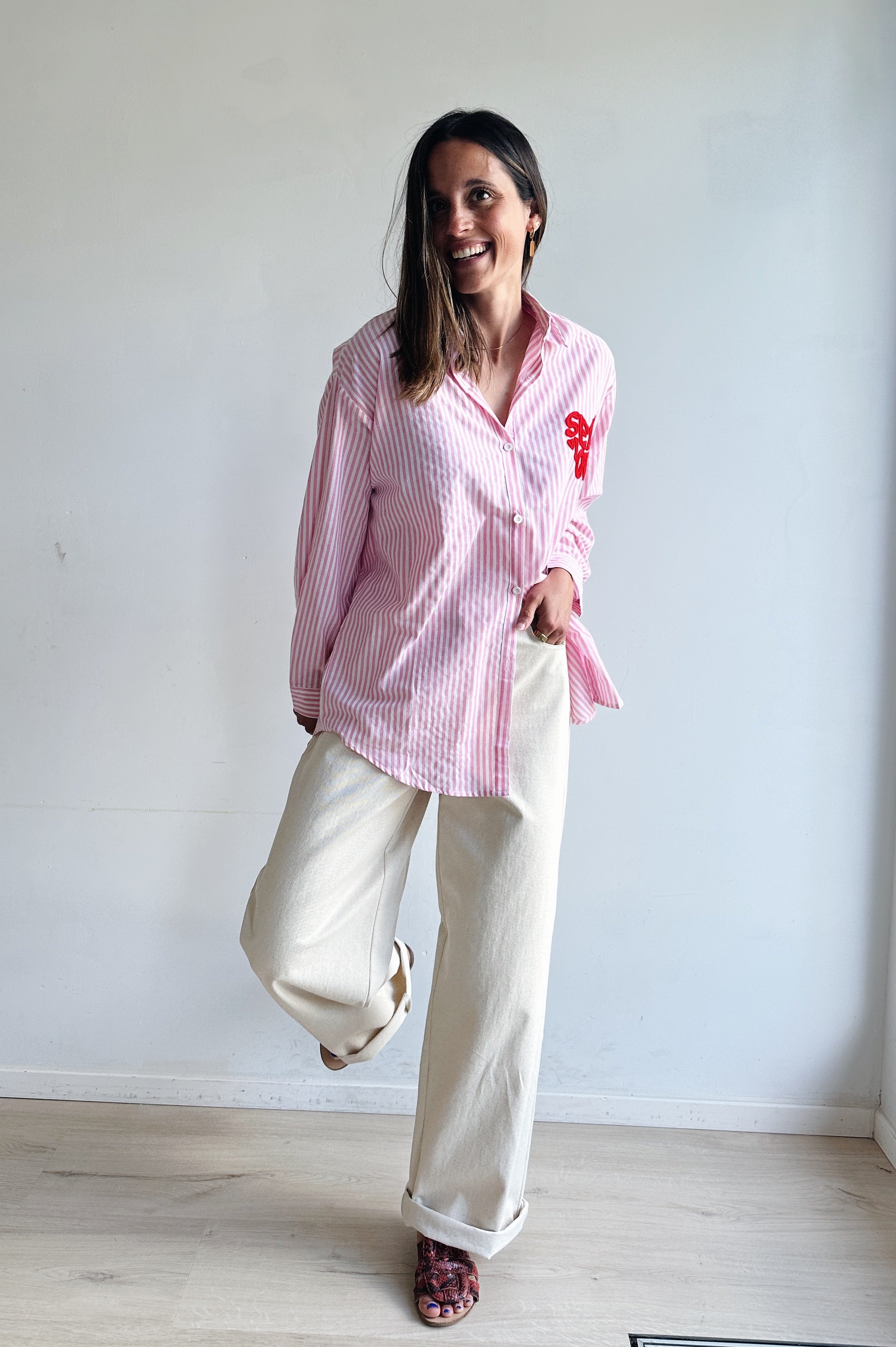 Selflove blouse roze