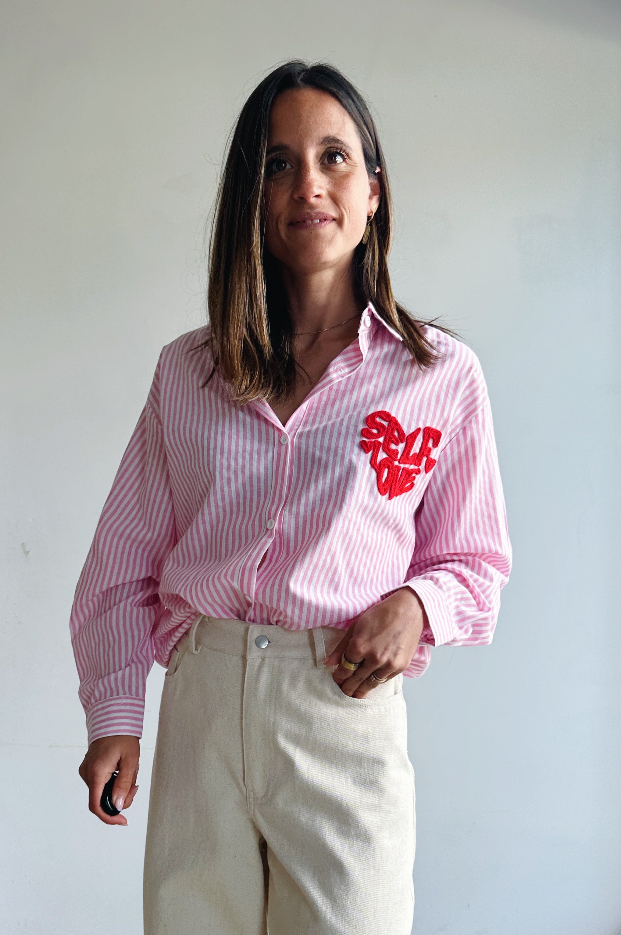 Selflove blouse roze