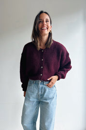 Vicky gilet bordeaux