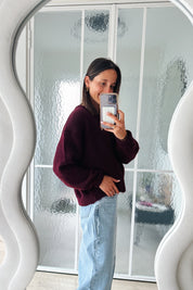 Vicky gilet bordeaux