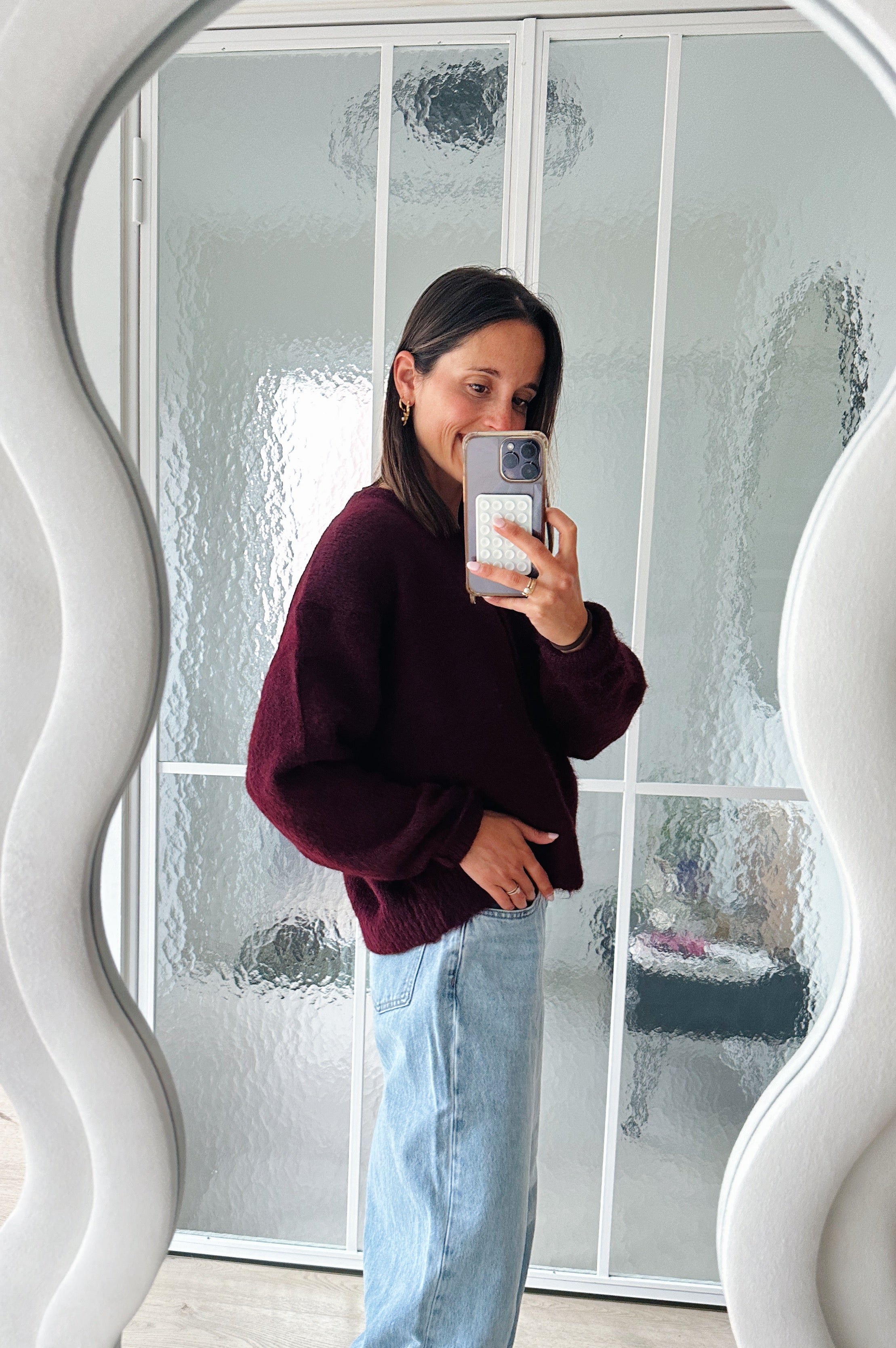 Vicky gilet bordeaux