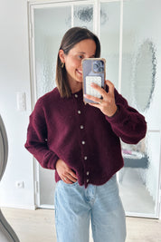 Vicky gilet bordeaux