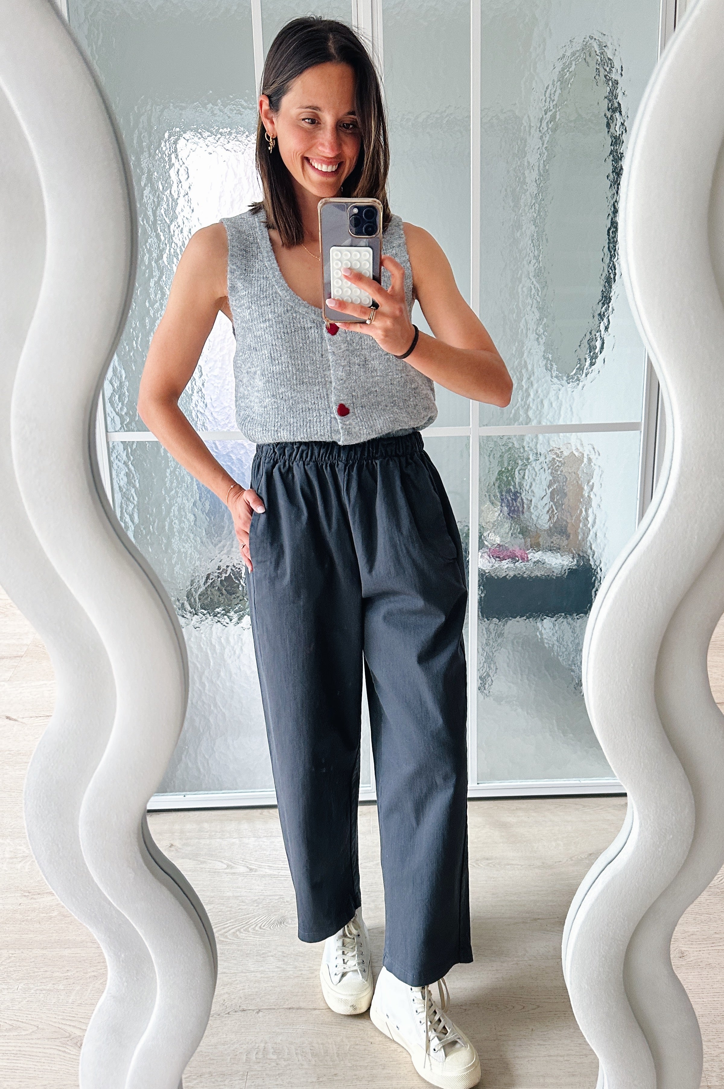 Gigi broek grijs