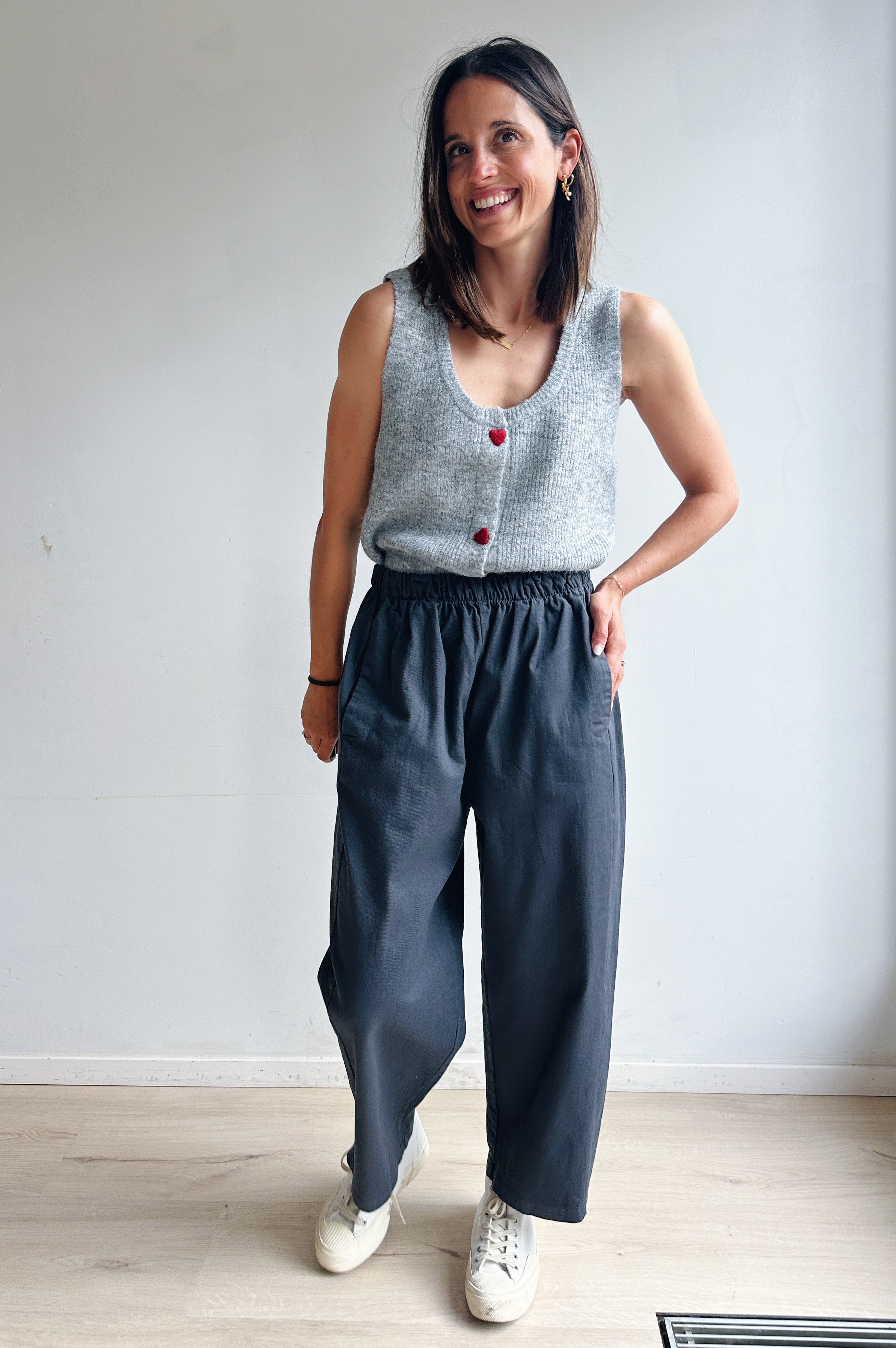 Gigi broek grijs