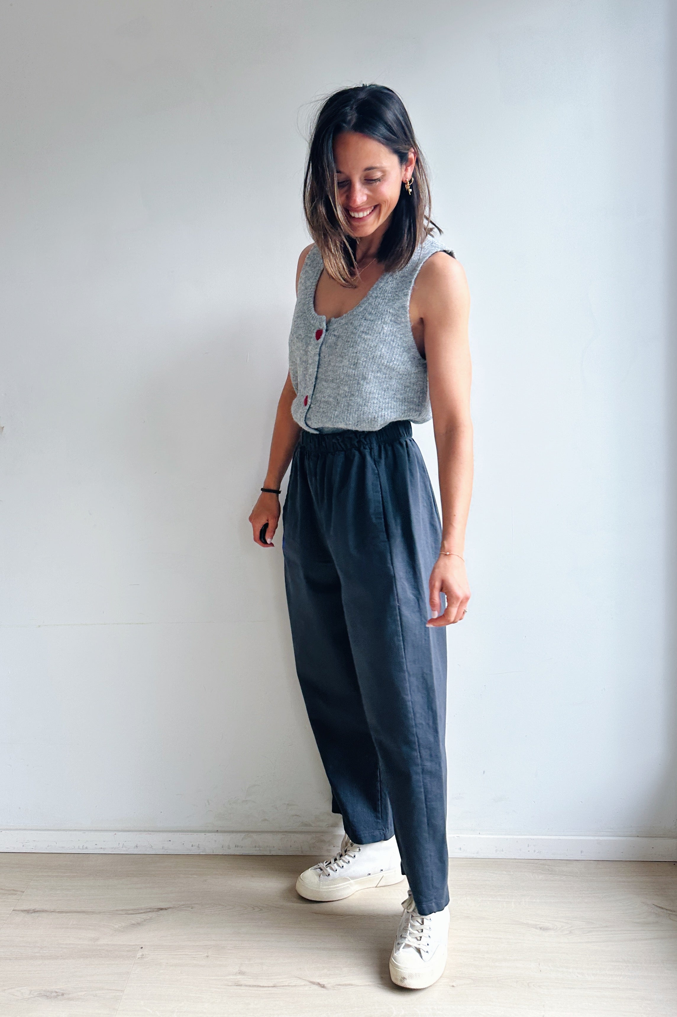 Gigi broek grijs