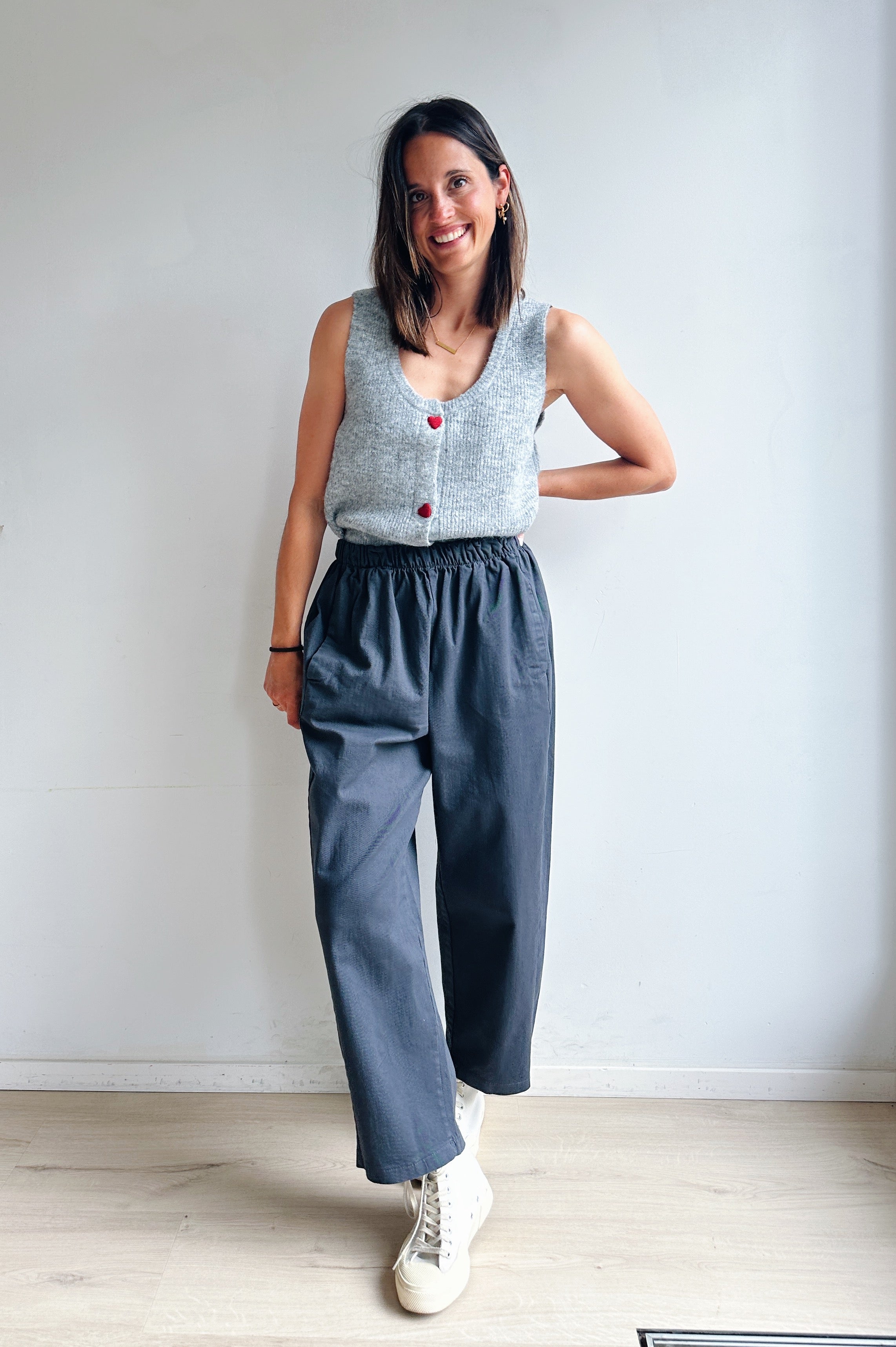 Gigi broek grijs