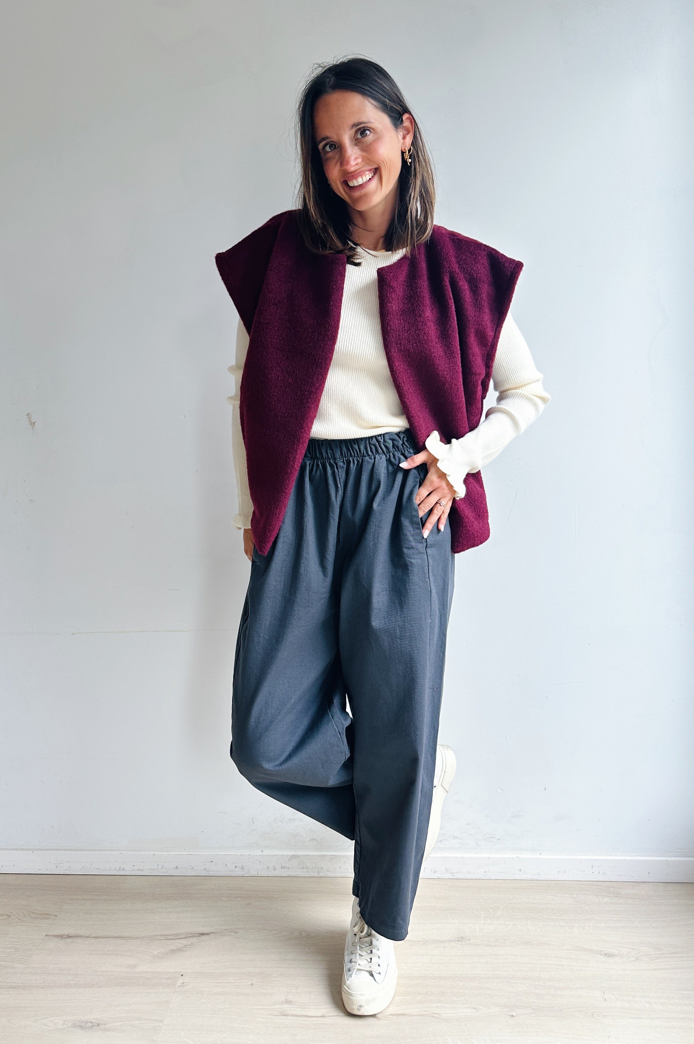 Gigi broek grijs