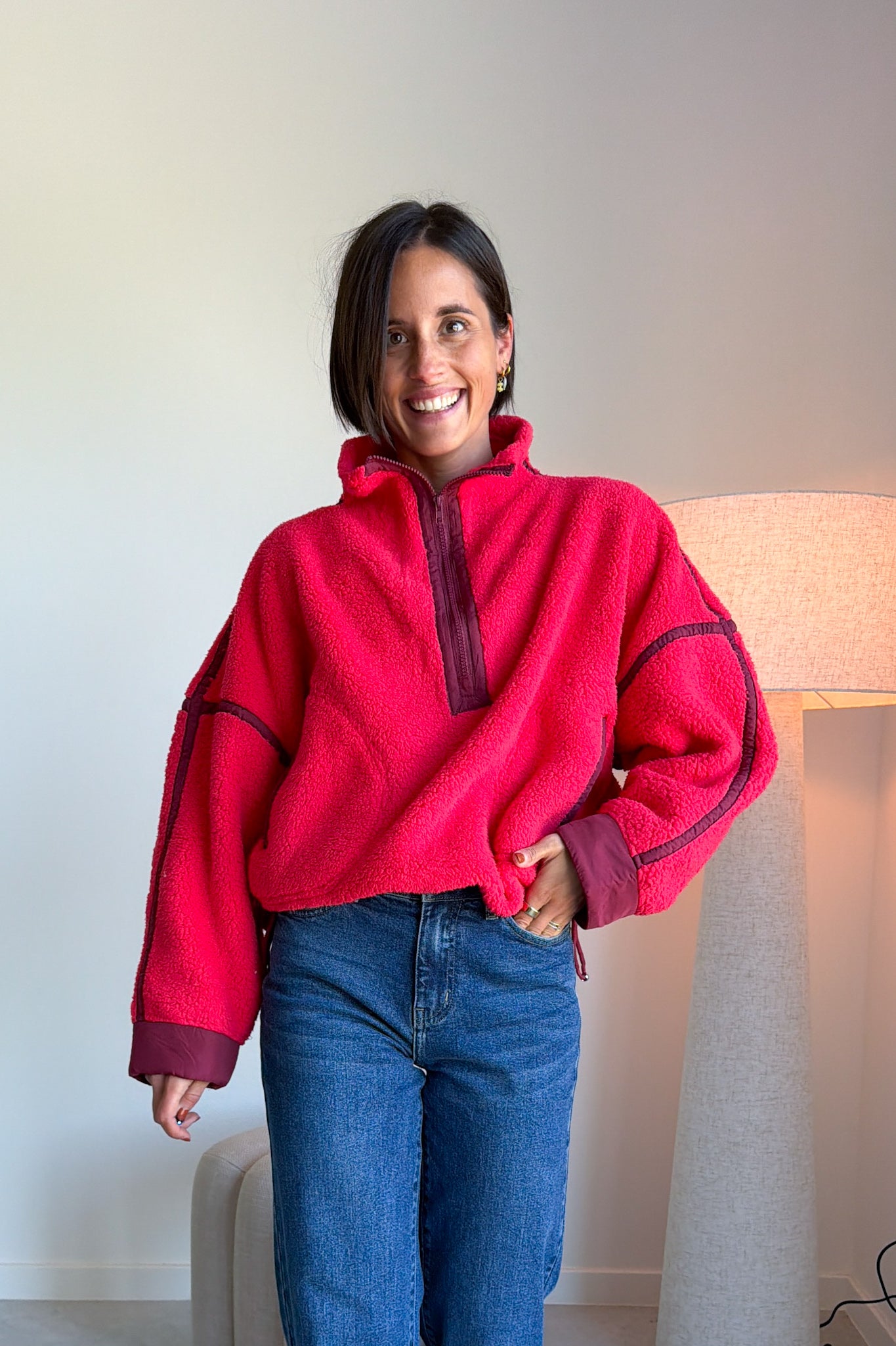 Lotte fleece trui