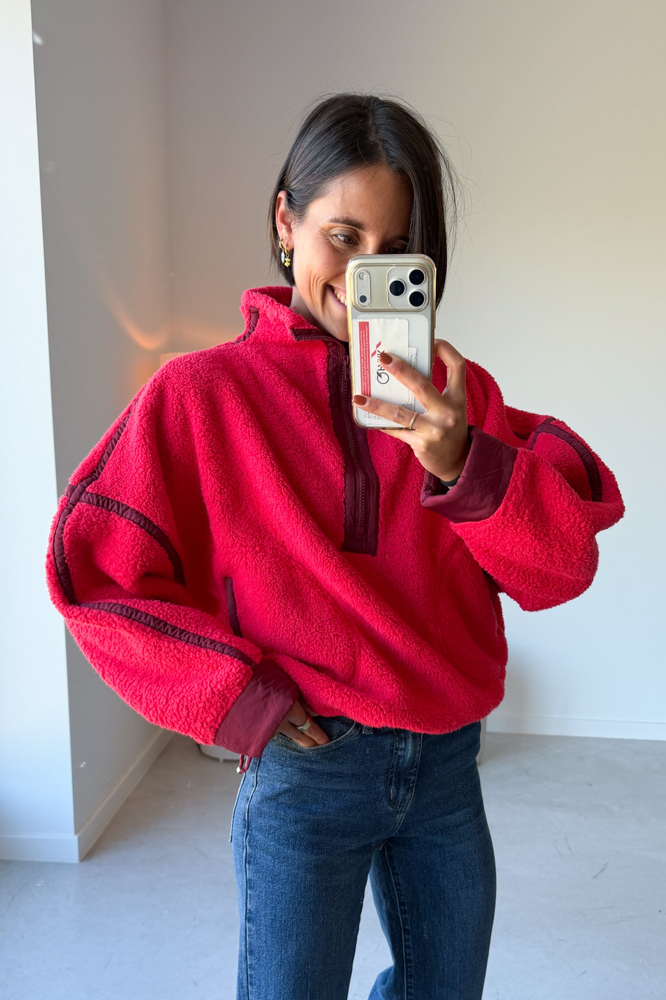 Lotte fleece trui