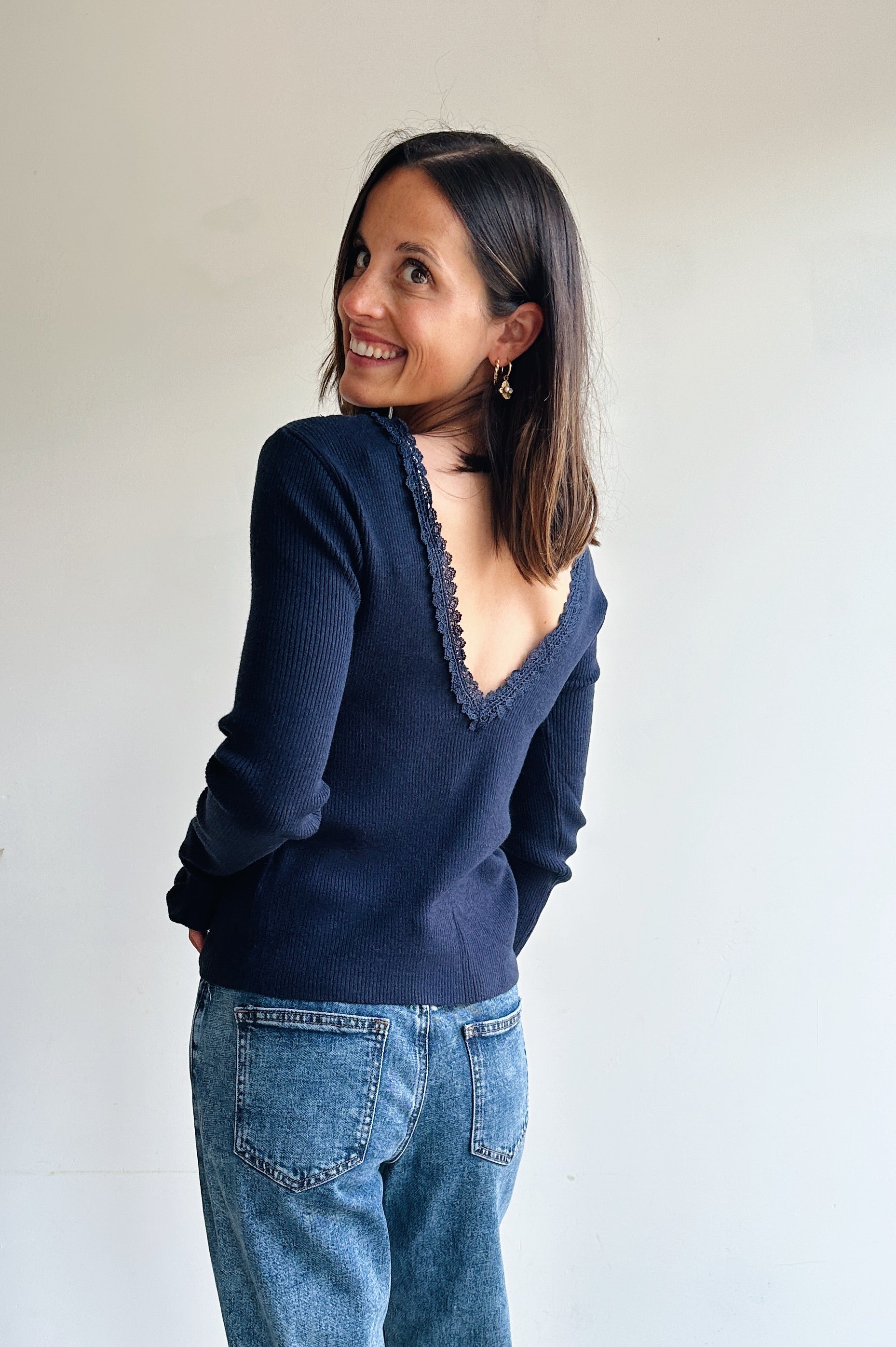 Amelie top blauw