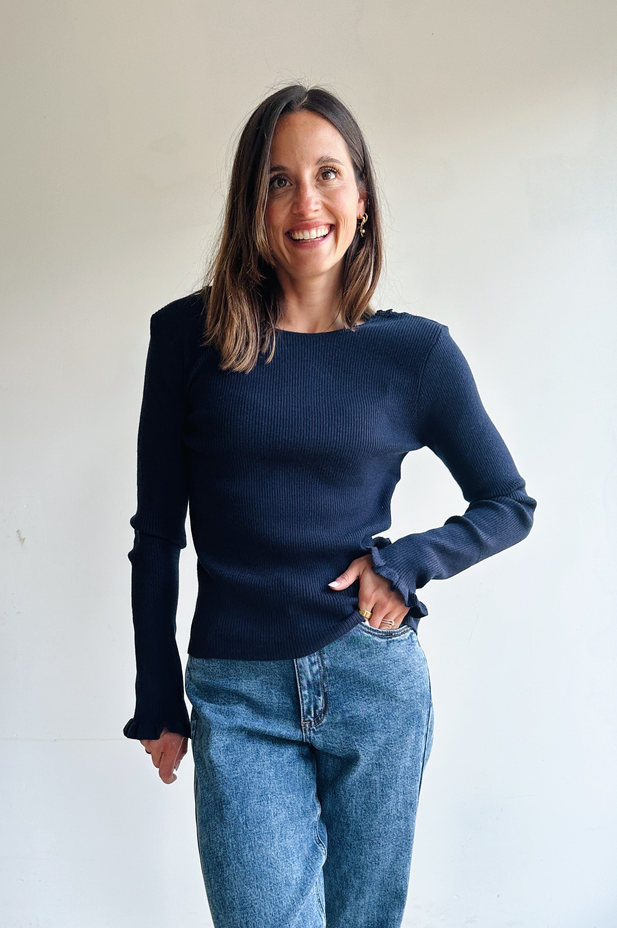 Amelie top blauw