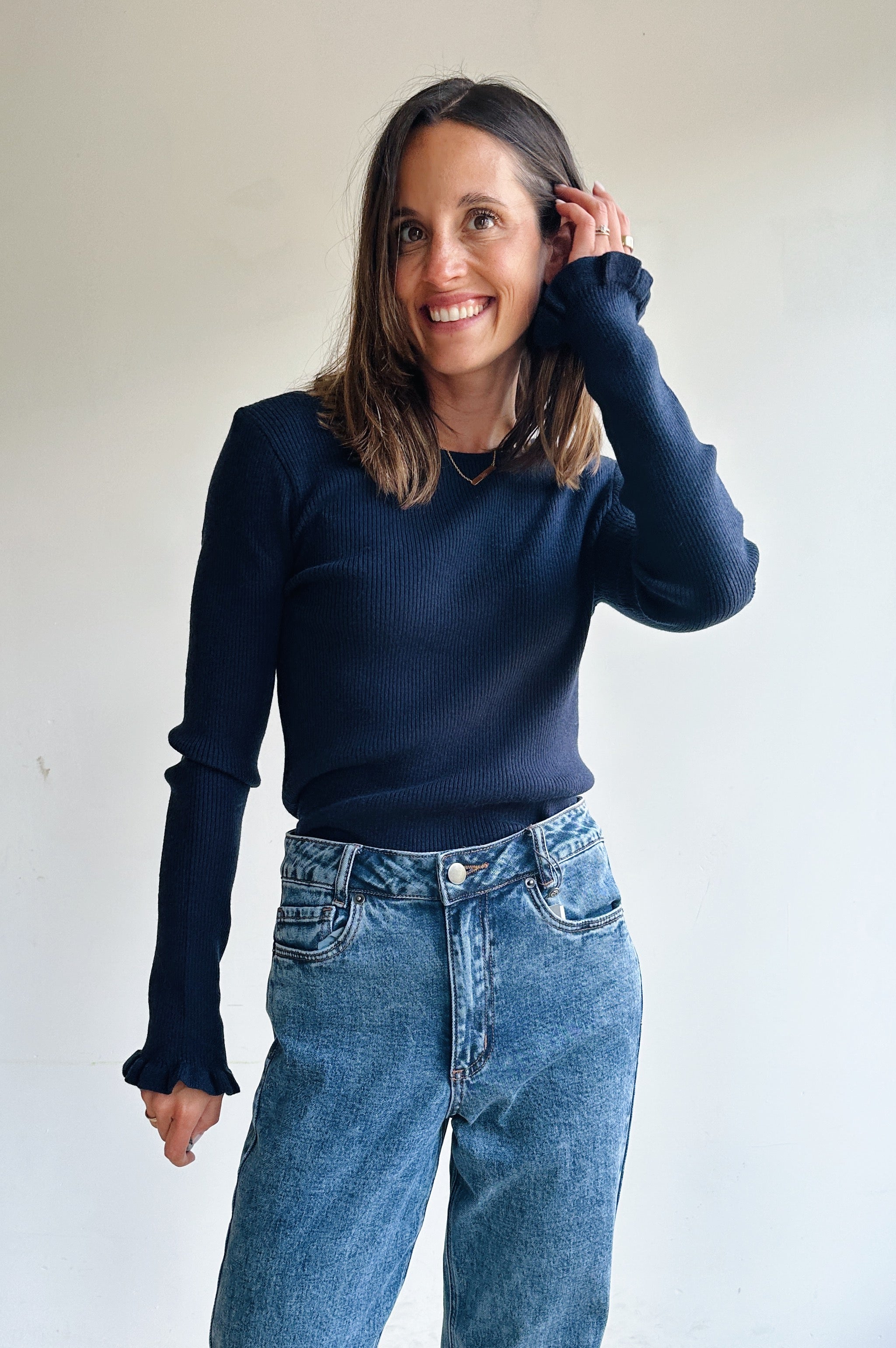 Amelie top blauw