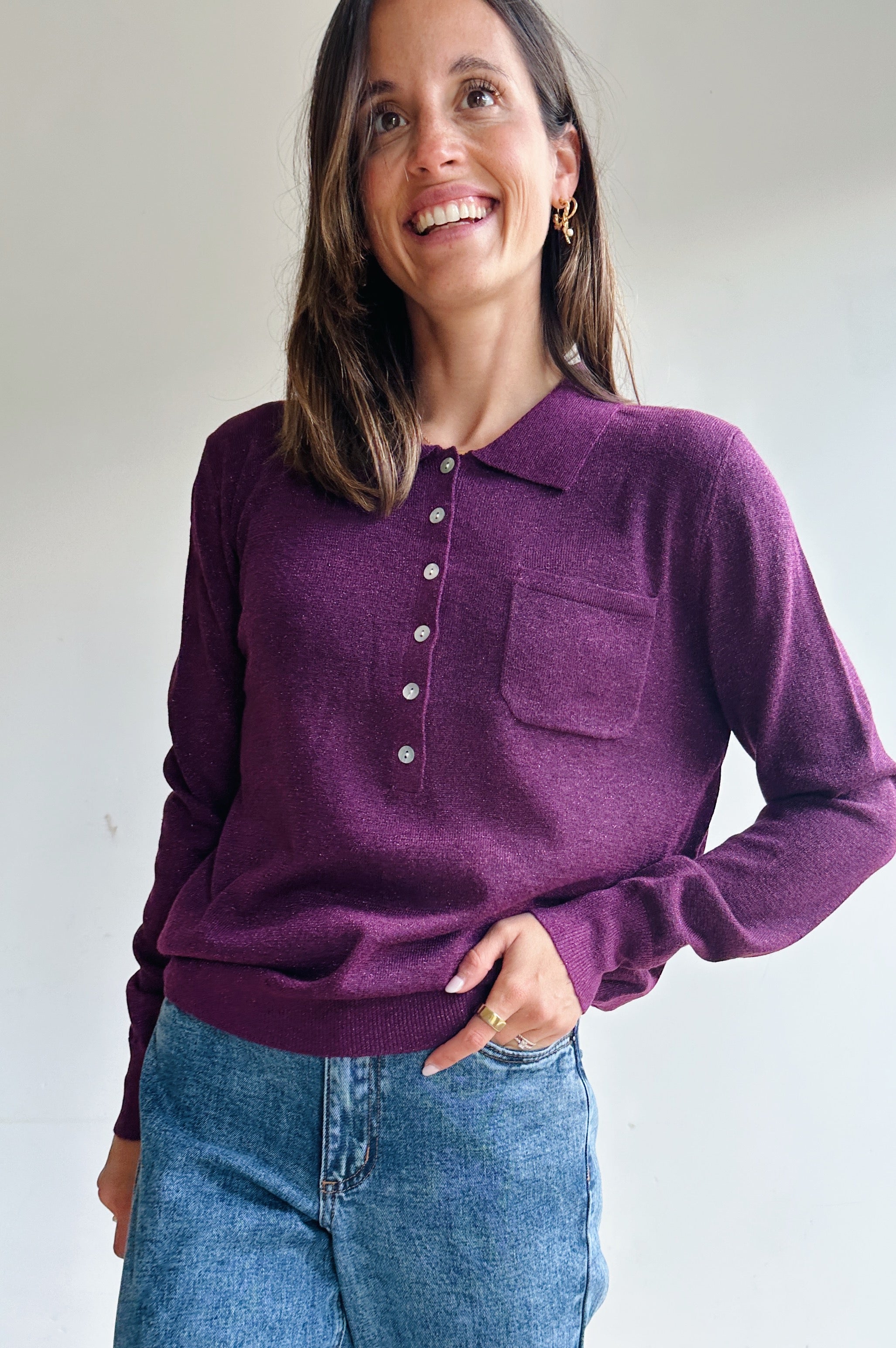 Lilly polo bordeaux