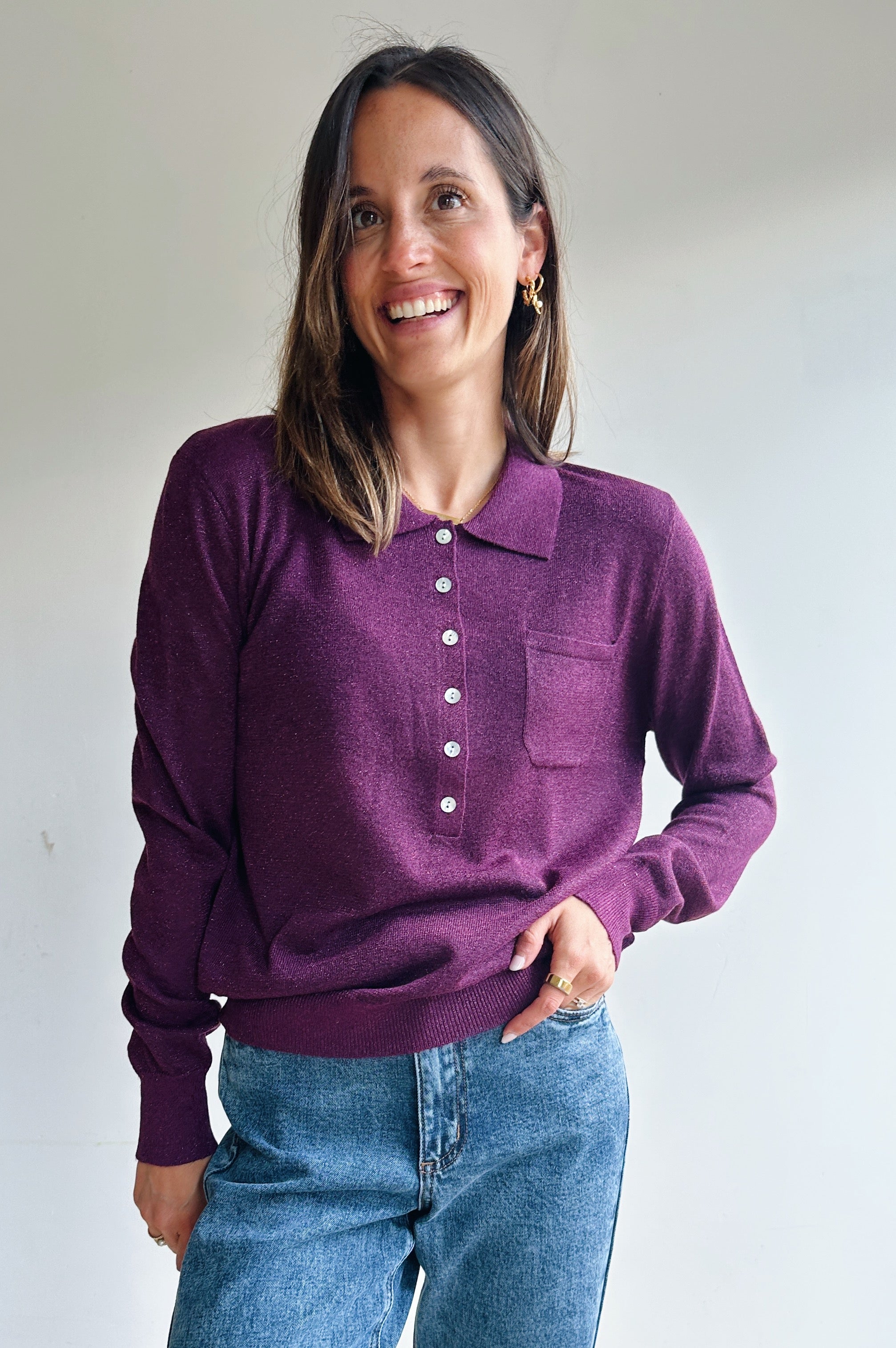 Lilly polo bordeaux