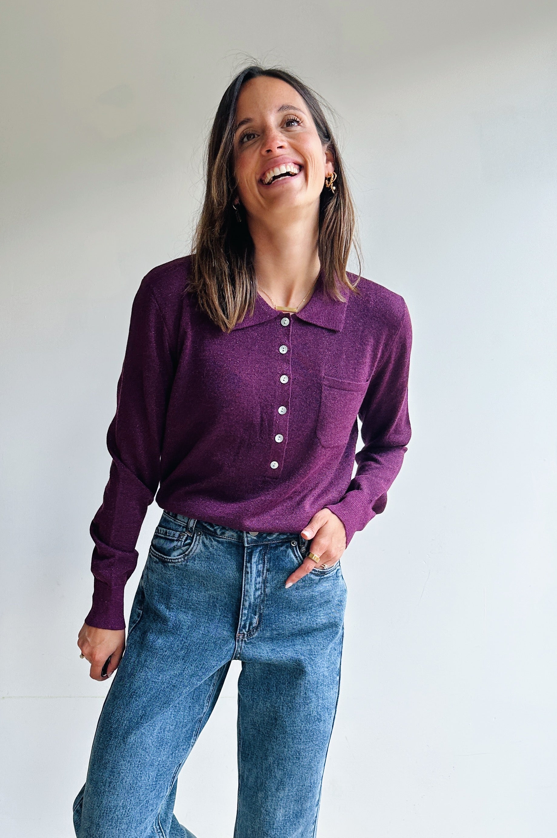Lilly polo bordeaux