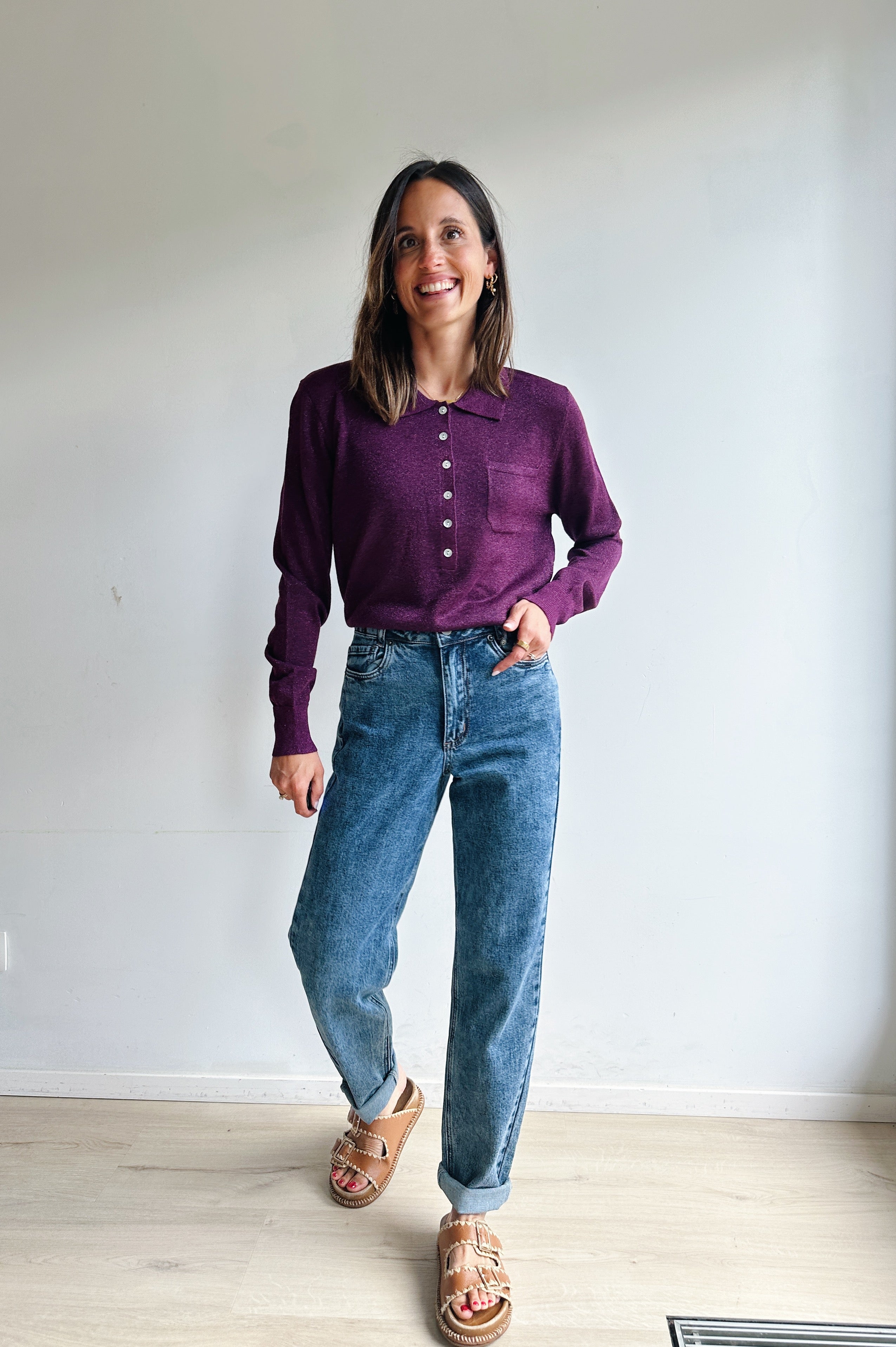 Lilly polo bordeaux