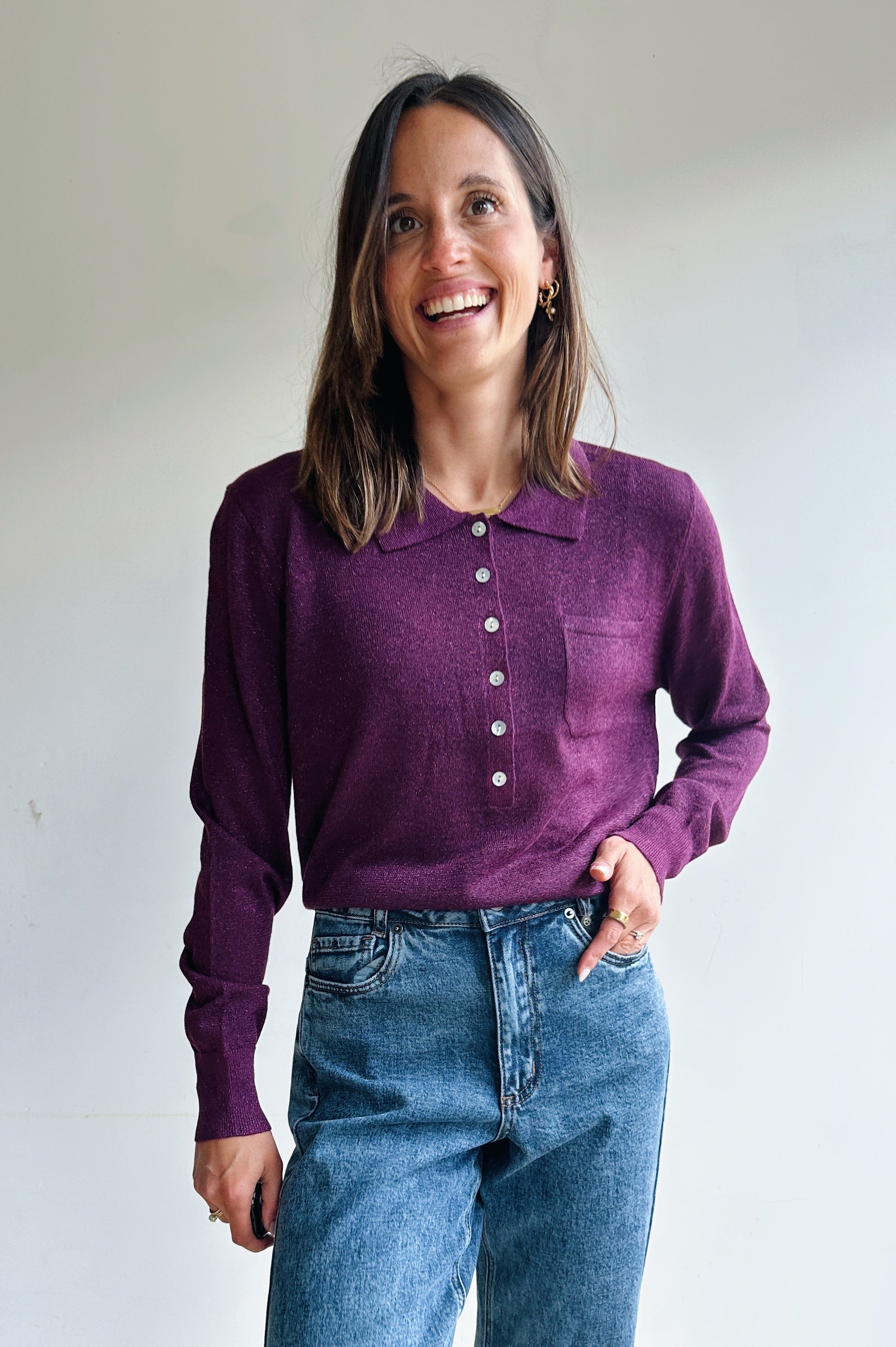 Lilly polo bordeaux