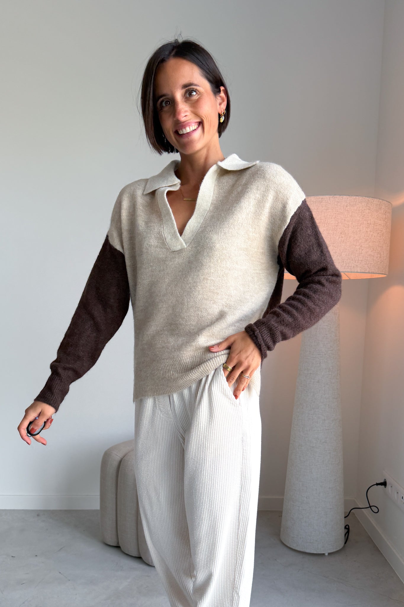 Monna pull beige