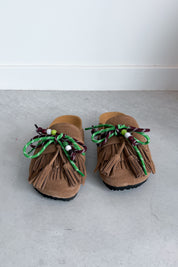 Sakai suede clog camel