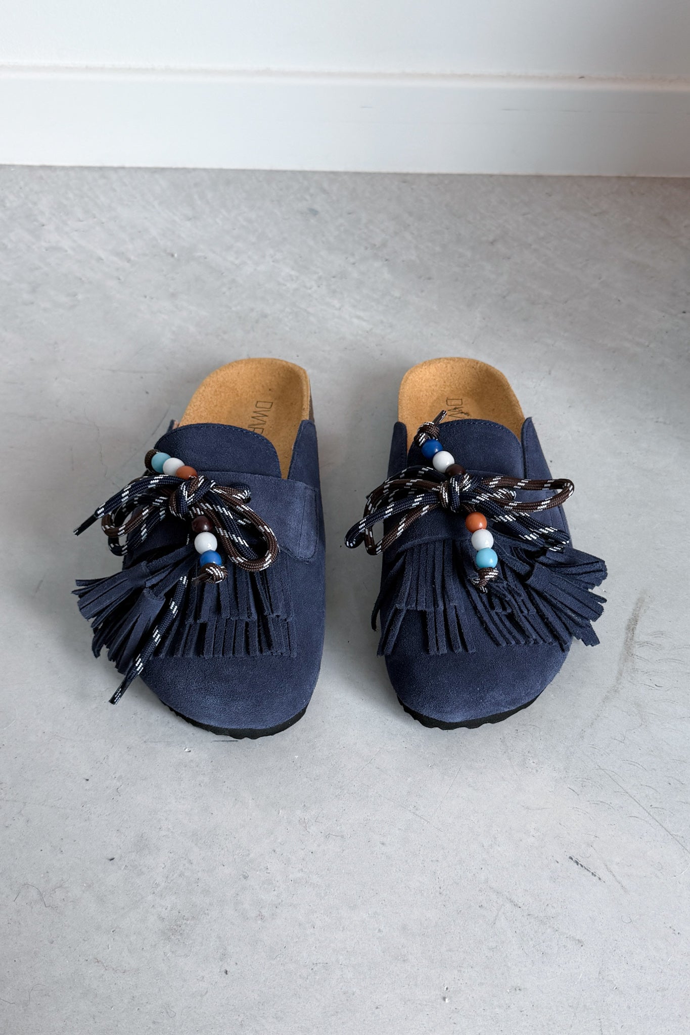 Sakai suede clog navy