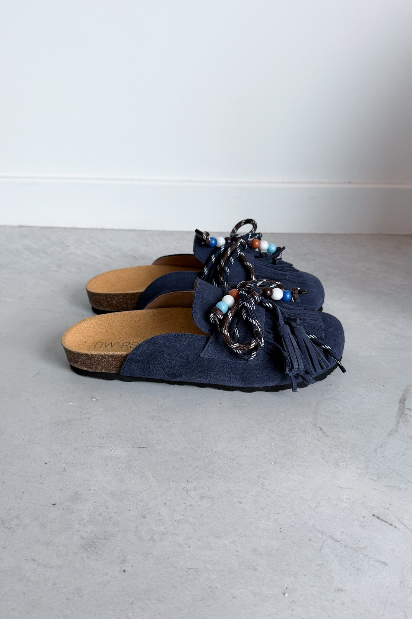 Sakai suede clog navy