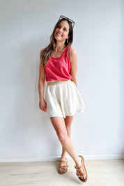 Milou short ecru