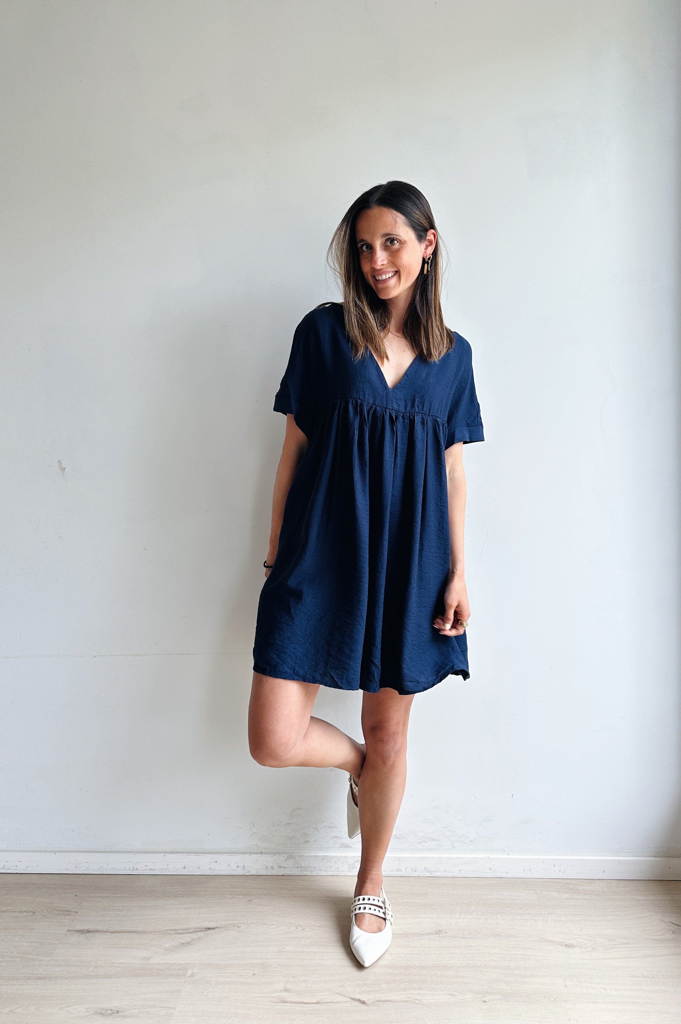 Isabella jurk marine