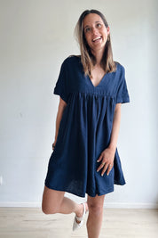 Isabella jurk marine
